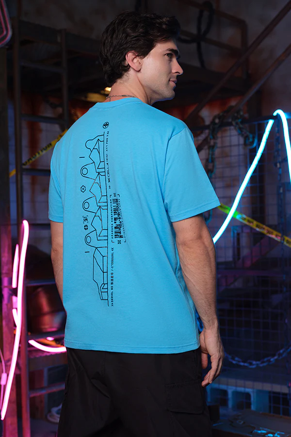 CYBERPUNK EDGERUNNERS DAVID BARCODE SPINE TEE - Image 4
