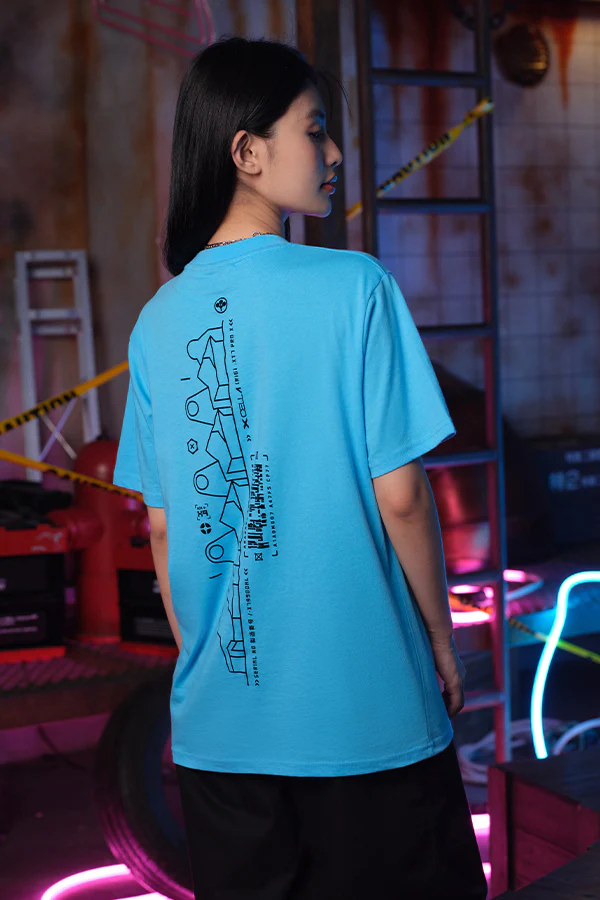 CYBERPUNK EDGERUNNERS DAVID BARCODE SPINE TEE - Image 6