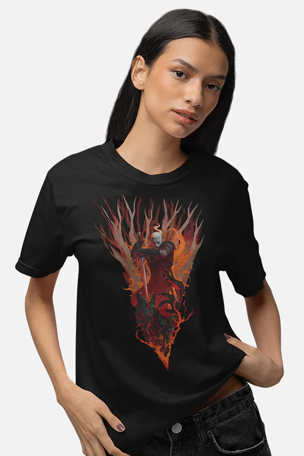 THE WITCHER 3: WILD HUNT 10TH ANNIVERSARY GERALT VS THE WOLF TEE - Image 2