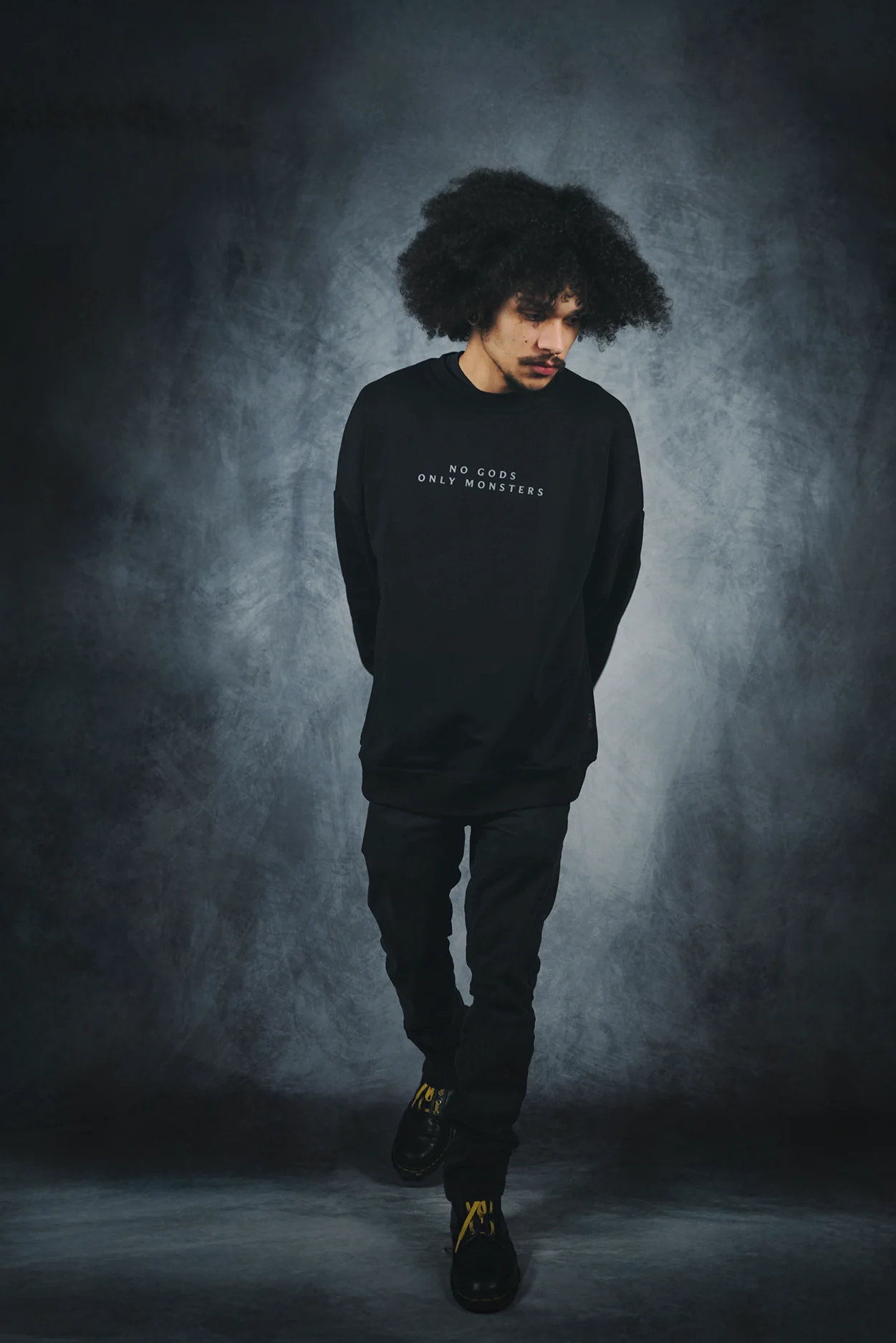 THE WITCHER 4 NO GODS ONLY MONSTERS CREWNECK - Image 4
