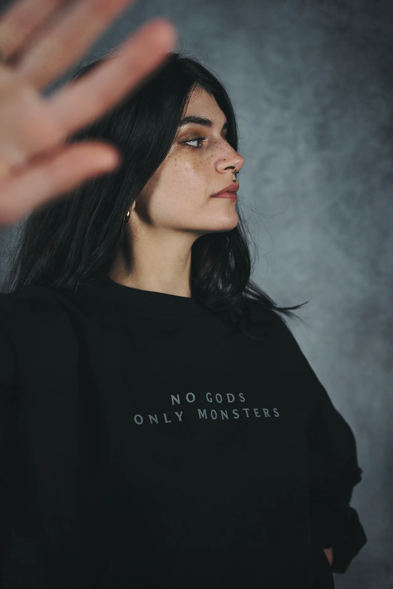 THE WITCHER 4 NO GODS ONLY MONSTERS CREWNECK - Image 7
